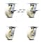 Service Caster 6 Inch Nylon Caster Set with Roller Bearing 4 Swivel Lock and 2 Brake SCC SCC-35S620-NYR-SLB-BSL-2-BSL-2 - alternate 1
